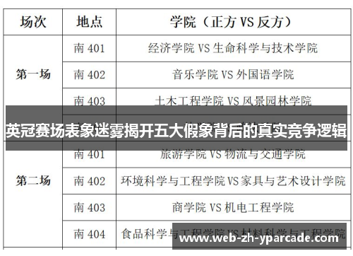 英冠赛场表象迷雾揭开五大假象背后的真实竞争逻辑
